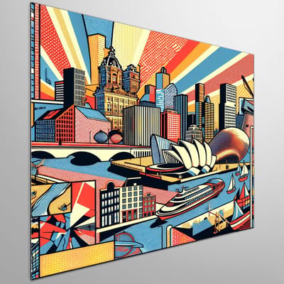Kunstprint | Wanddecoratie | Dibond | 20 × 20 cm