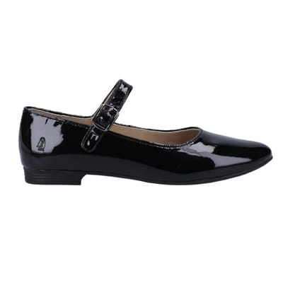 Hush Puppies Dames Melissa Leren Mary Janes (Zwart Lak)