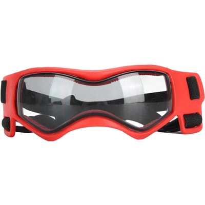Lunettes de Soleil pour Chien Lunettes de Soleil Stylées pour Chien Protection Oculaire UV Lunettes pour Chiens Lunettes pour Animaux de Compagnie pour Utilisation Extérieure Rouge S S
