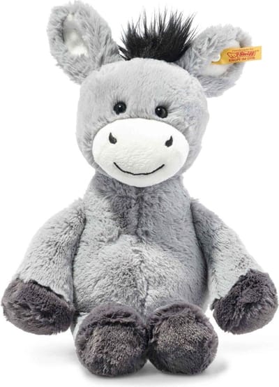 Steiff knuffel Soft Cuddly Friends Dinkie ezel grijsblauw - 30 cm