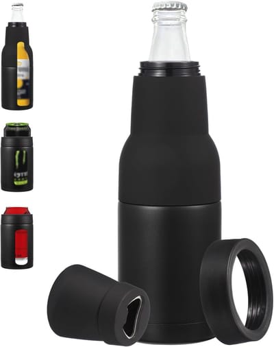 Slim Can Cooler - 12oz Skinny Can - Geïsoleerde Bier Sleeve Drinkhouder met Flesopener voor Bier Soda Koffie
