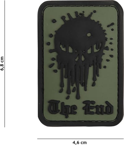 101 Inc Embleem 3D Pvc Skull The End Groen  19065