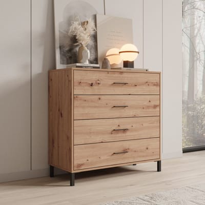Meubella - Ladekast Vidor - Eiken - 93 cm