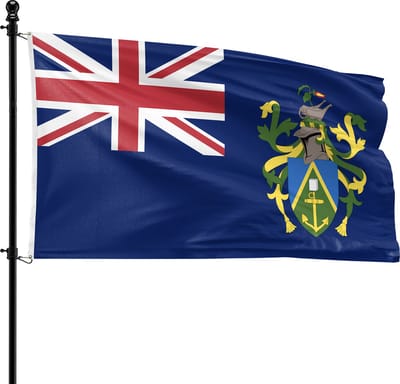 VlagDirect - Pitcairnse vlag - Pitcairneilanden vlag - 90 x 150 cm.