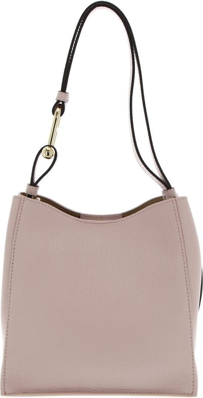 FURLA Leren Schoudertas Nuvola Mini Bucket Bag Corolla Roze