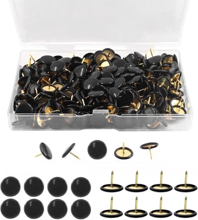 300 Ronde Kop Metalen Spijkers voor Prikborden, Fotowanden en Kaartenwanden - Ideaal voor Creatieve Projecten en Organisatie (10 x 10 mm)