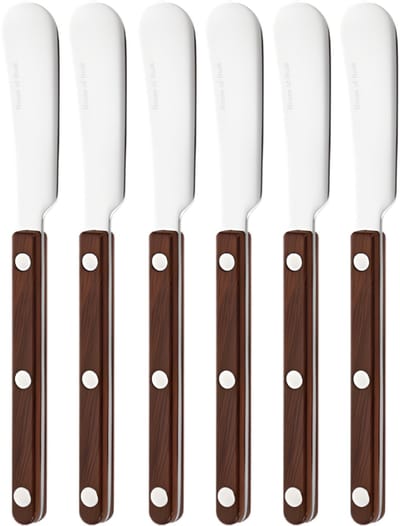 House of Husk Botermesjes Set - Zilver - RVS - Botermes - Smeermessen - Tapas Mesjes - 6 Stuks