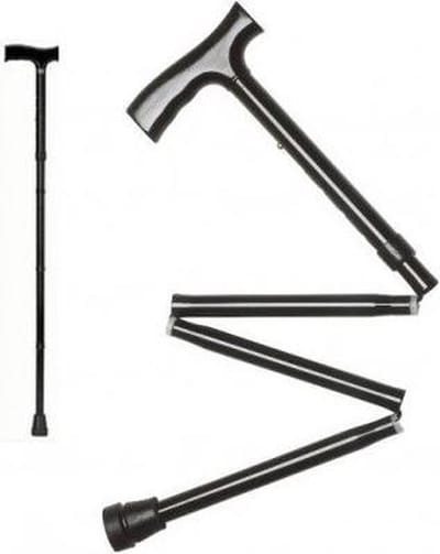 Thuasne Opvouwbare Wandelstok - One size - Universeel - Zwart
