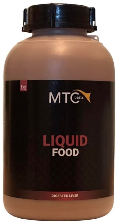 MTC Baits Digested Liver Liquid Food 1L - Karper Lokstof - Liquid Aas Karpervissen