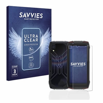 Savvies - Screenprotector voor Cubot King Kong Mini 3 (Voor+Camera) - Folie Beschermfolie transparant 6 Stuks