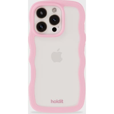 Phone Case Wavy Pink/Transparent iPhone 16 Pro Max