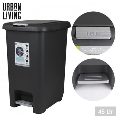 Zwarte pedaalemmer 45 L