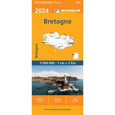 Michelin Wegenkaart 512 Bretagne 2024