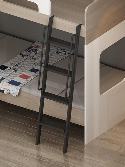 Stapelbed Ladder - Bedladder RV - Veilig Bed Bereiken - Extra Brede Antislip Treden - 150 kg draagvermogen - Zwart