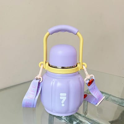 Dubbele Drinken Pompoenbeker Nieuwe Draagbare Waterbeker Kinderen Schattig Grote Capaciteit Roestvrij Staal Student Thermosbeker