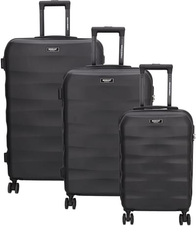 Beagles Travel Koffer 20-24-28 Inch - Kofferset - Koffers - Travel - Reizen - Set - Zwart