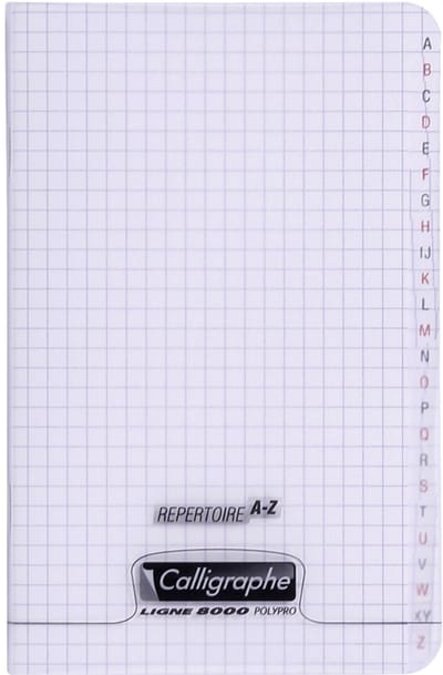 Kalligrafie repertorium 8000 POLYPRO, 110 x 170 mm, transparant