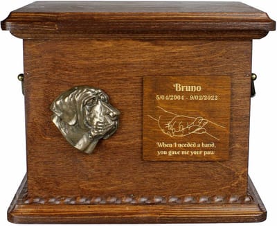 Persoonlijke urn voor Fila Brasileiro met gravure en reliëf