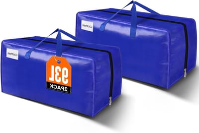Verhuisdozen - Opbergzakken - Verhuizen en Opslag - Extra Grote Capaciteit - 70x30x33 cm - Blauw