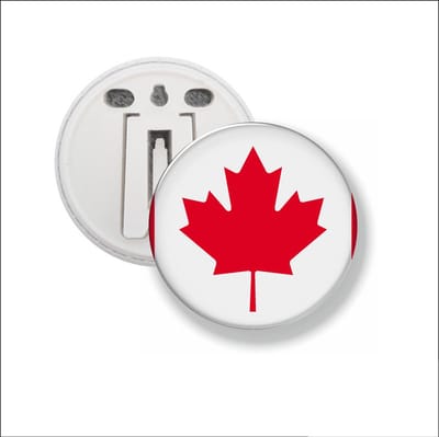 Button Met Clip 58 MM - Vlag Canada