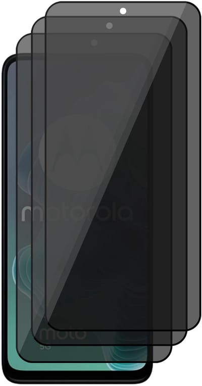 Privacy Screenprotector geschikt voor Motorola Moto G35 / G75 - 3x Volledig Dekkend Glas Screen Protector