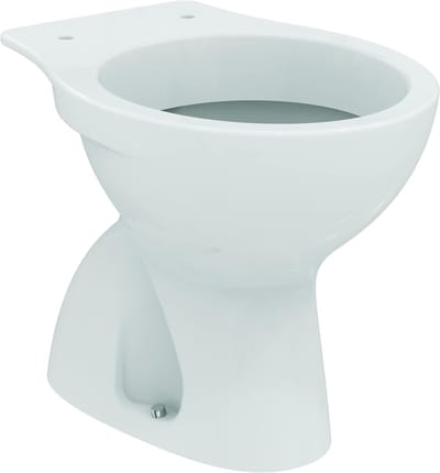 Vloerstaande Pot - Sanitair Keramiek - Badkamer Renovatie - Universele Aansluiting - 51x36x39.5 cm - Wit