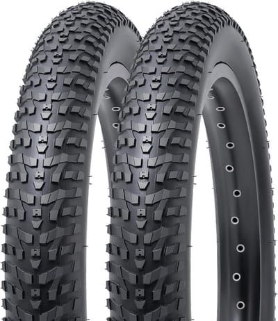 Fietsbanden 2 stuks - Stadsbanden - Stadsverkeer - Glad profiel - 20 x 2.60 inch - Zwart