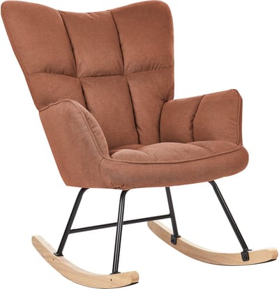OULU - Schommelstoel - Bruin - Polyester