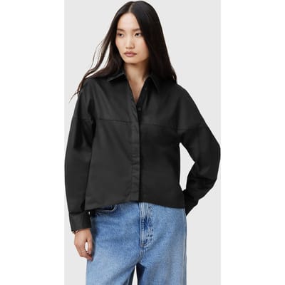 AllSaints Toria Shirt Black Taglia: 2 | Magliette intime Outlet | Donna | Nero