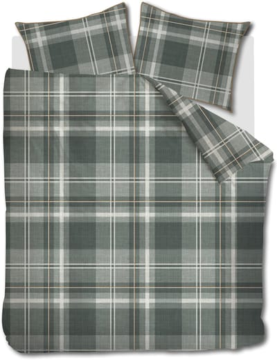 Rivièra Maison Tartan Check dekbedovertrek - Tweepersoons - 200 x 200/220 cm - Groen