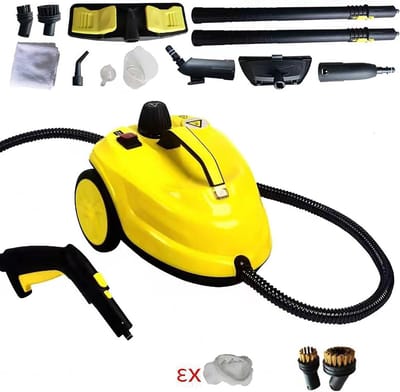 Krachtige Stoomreiniger - Stoom Mop - Grondig Reinigen - Extra Lang Snoer - 2 Liter Tank - Zwart