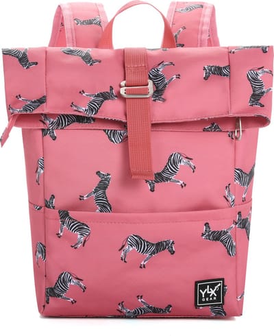 SALE: YLX Original Rugzak. Kinderen. Hot Pink Zebras. Roze, meisjes, meiden basisschool, gemaakt van gerecycled plastic. Eco-vriendelijk, Duurzaam