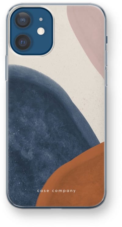 Case Company® - Hoesje geschikt voor iPhone 12 mini hoesje - Geo #1 - Soft Cover Telefoonhoesje - Bescherming aan alle Kanten en Schermrand