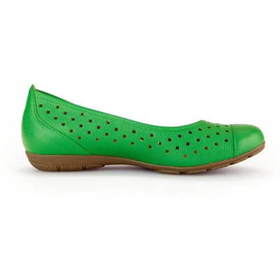 Gabor 44.169.29 - dames ballerina - Groen - maat 36 (EU) 3.5 (UK)