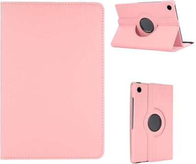 Hoes Geschikt voor Samsung Galaxy Tab A8 hoes – Hoes Geschikt voor Samsung Galaxy Tab A8 (2021 / 2022) hoes – 360° draaibaar tablethoes – Licht Roze