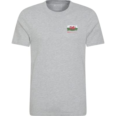 Mountain Warehouse Heren Wales Grafisch T-shirt (Grijs)