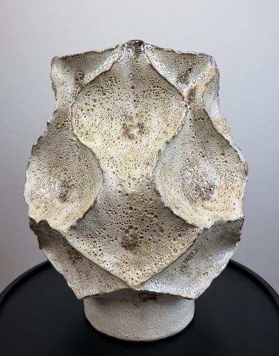 Schelp vaas Keramiek Creme