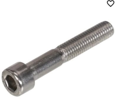 40 x Binnenzeskantbout M4x25 RVS-A4 (316) - Lage Bolkop Halfvol draad (DIN 7984)