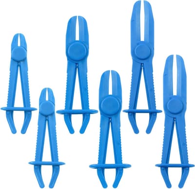 Flexibele Slangenklemmen Set, Pliers voor Slangafsluiting, 6-delige Set voor Remslangen, Brandstofslangen en Koelslangen