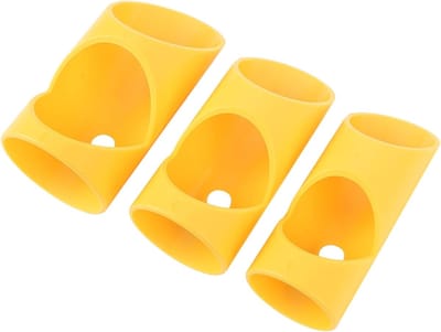 Schuimpijpsnijder Set - Isolatie Snijder - Nauwkeurig Pijpen Snijden - Zichtlijn Markeringen - 3 Stuks - Geel