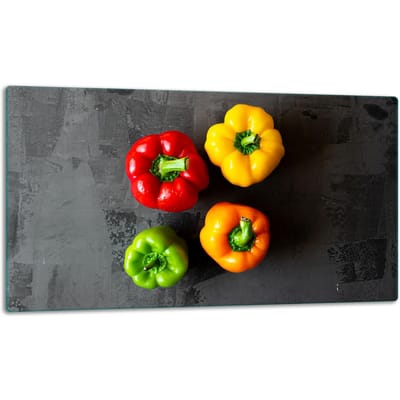 TMK ArtDeko - Snijplank - Paprika - Glas - 52x30cm