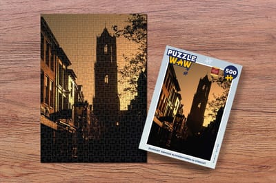 Puzzel Silhouet - Utrecht - Donker - Legpuzzel - Puzzel 500 stukjes