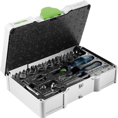 Festool SYS3 S 76-1/4-CE RA Ratelset 36-delig in Systainer - 578112