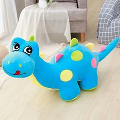 3050Cm Schattig Dinosaurussen Pluche Speelgoed Gevuld Groen Blauw Roze Staande Dino T-Rex Poppetje Metgezel Cadeau Head to tail 30cm black