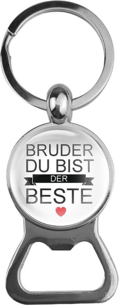 Bieropener Glas - Bruder Du Bist Der Beste