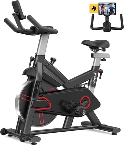Hometrainer - Fitnessfiets - Thuis trainen - Magnetische weerstand - 136 kg draagvermogen - Zwart