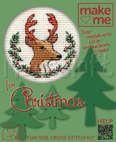 Mini Borduurpakketje - Kerst - Hert