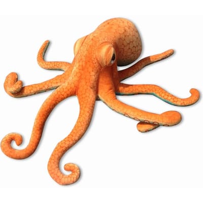 12x33cm Oranje Simulatie Octopus Pop Gevuld Oceaan Dier Pluche Huisdecoratie Mannen Cadeau 12x33cm orange