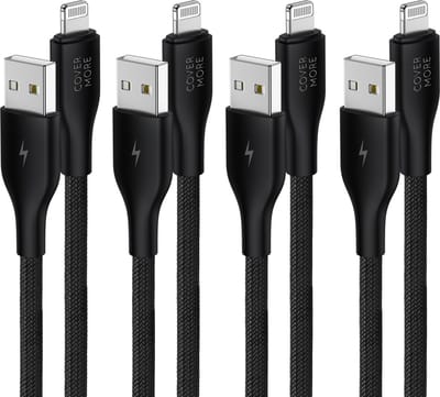 Usb naar geschikt voor iPhone kabels - Geschikt voor Lightning naar usb A - Oplaadkabel - 4 stuks - 1m - Voordeelbundel