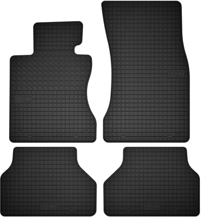 Wielganizator SolidTread Serie - Rubbermatten - Volledige Passvorm - 4 Stuks - Zwart